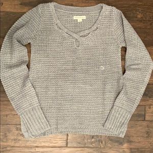 Aeropostale Grey Sparkle Sweater - New